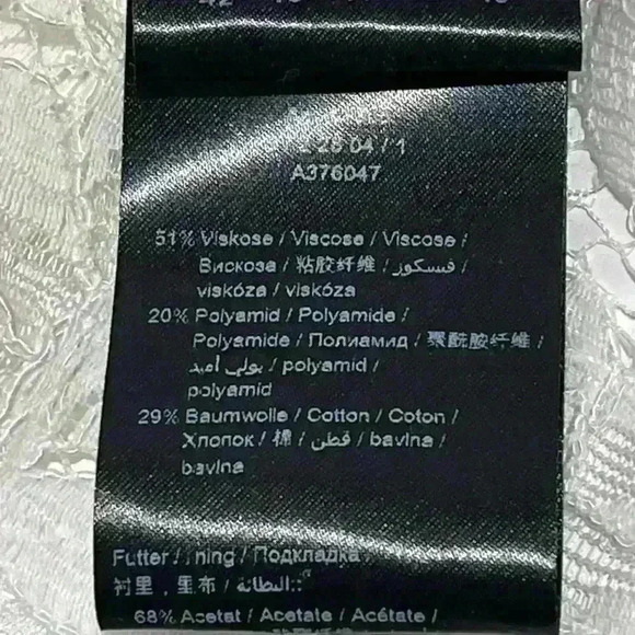 Set made in Europe white sleeveless lace women’s top size 12 - Picture 6 of 7